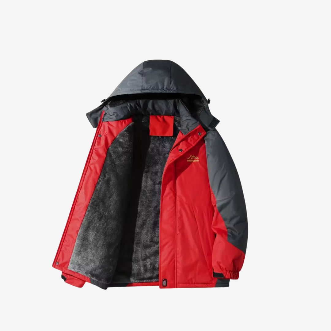 Aspen Insulated Fleece Jacket - Red thumbnail 1